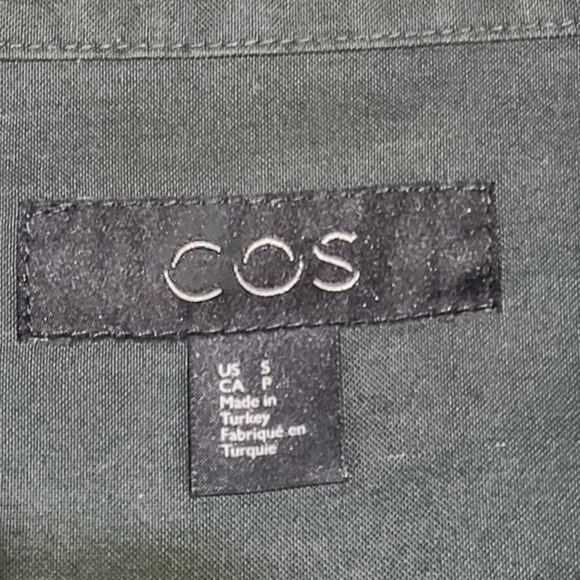 COS Oversized grandad collar button down shirt size S - Picture 5 of 11